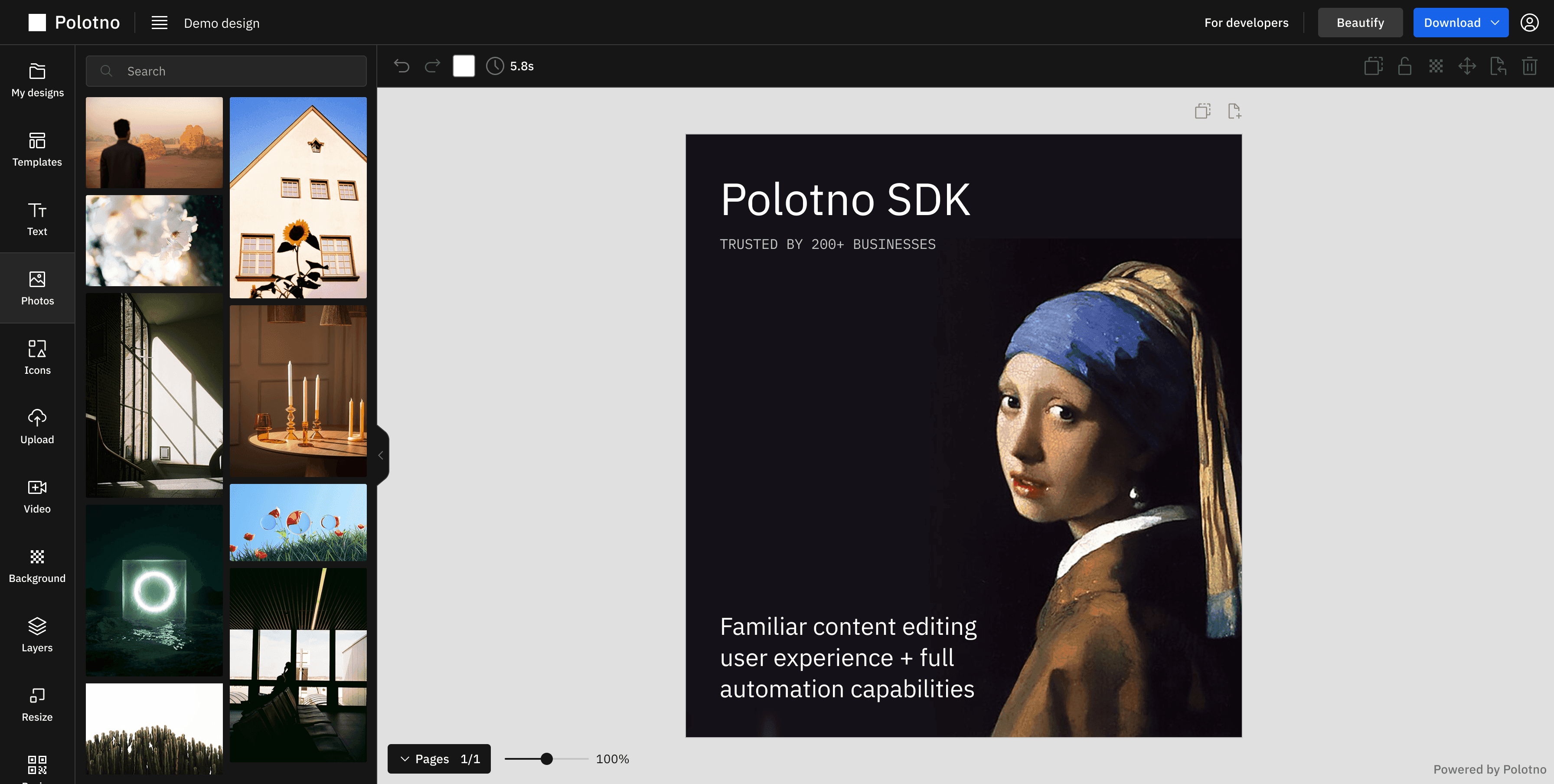 Polotno editor
