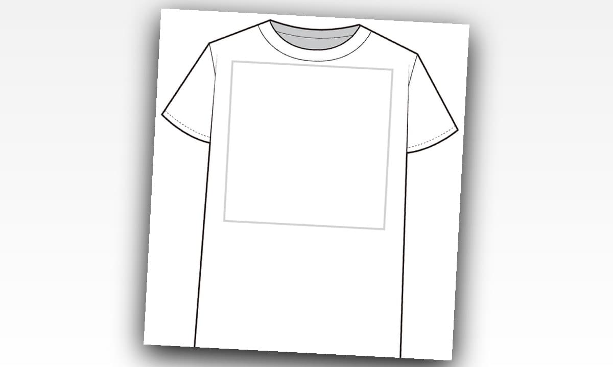 A customizable t-shirt product template in the Polotno editor